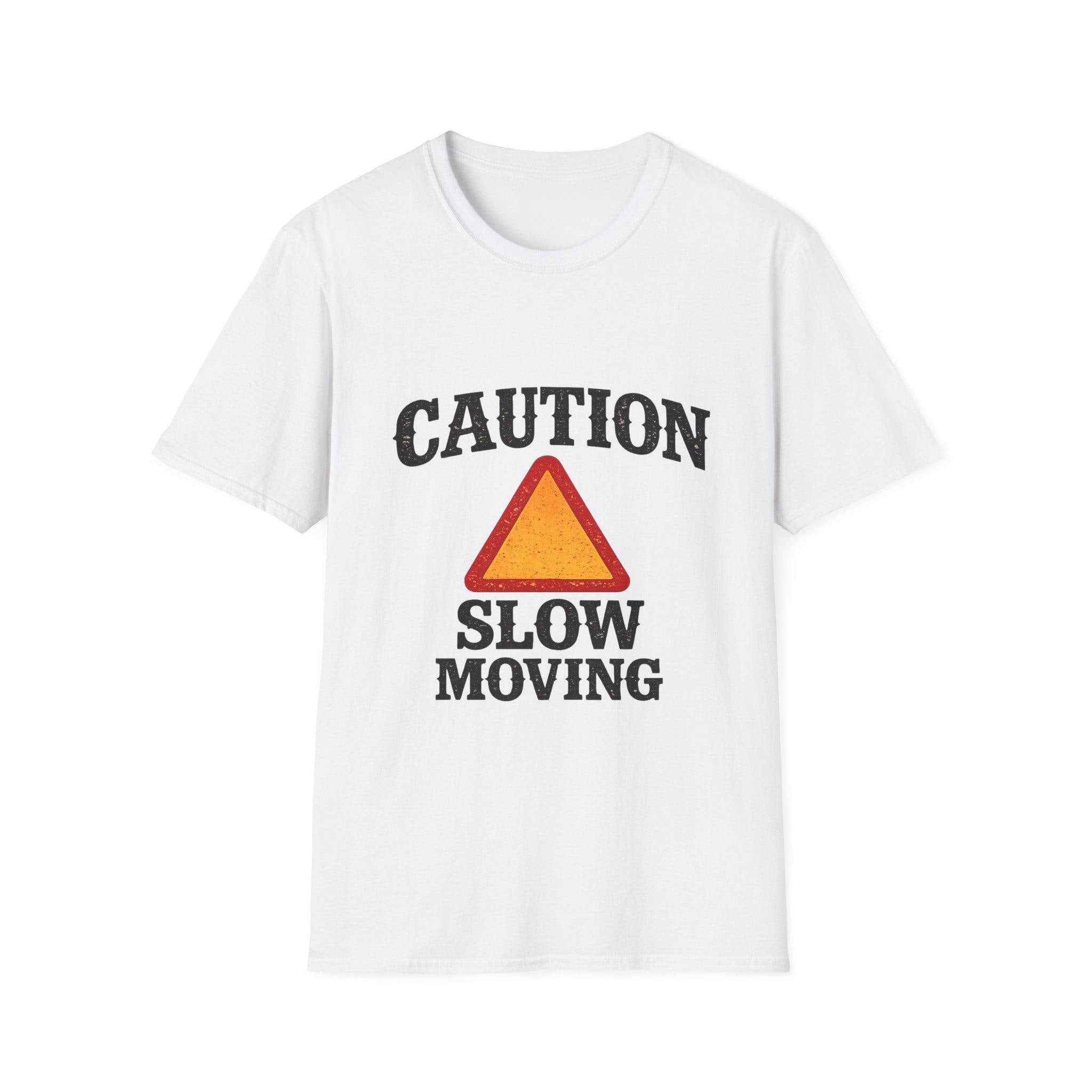 Caution Slow Moving T-Shirt | Warning Triangle Graphic Tee