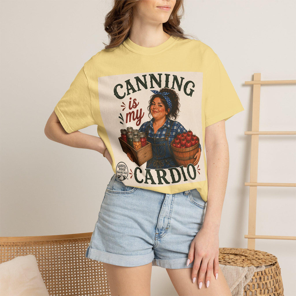 Canning Is My Cardio T-shirt | Vintage Canning Kitchen Preserving Design