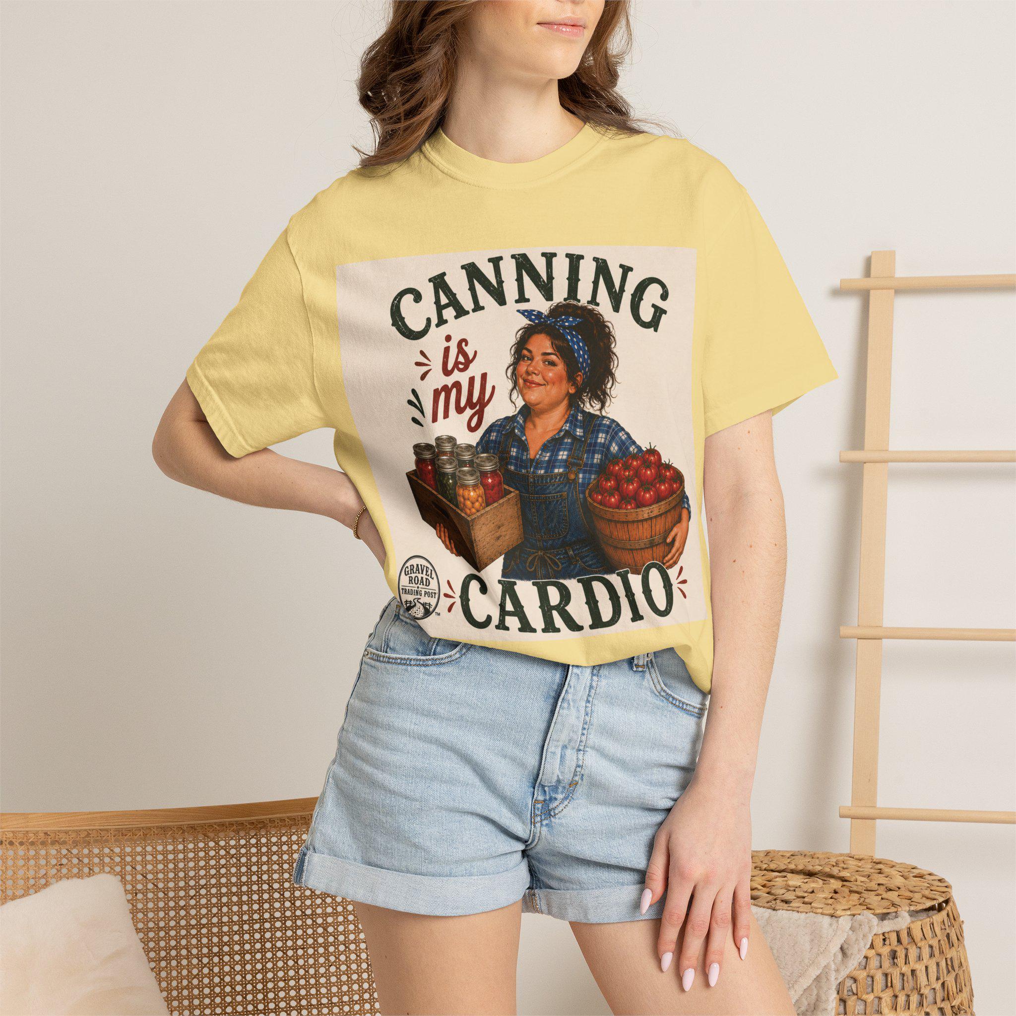 Canning Is My Cardio T-shirt | Vintage Canning Kitchen Preserving Design