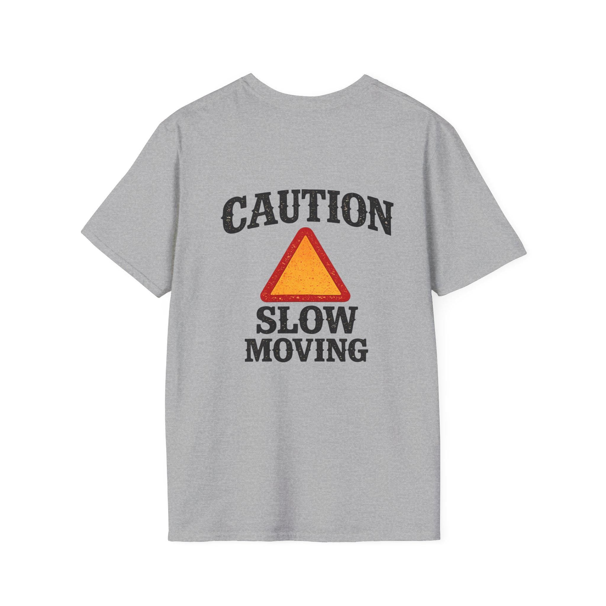Caution Slow Moving T-Shirt | Warning Triangle Graphic Tee