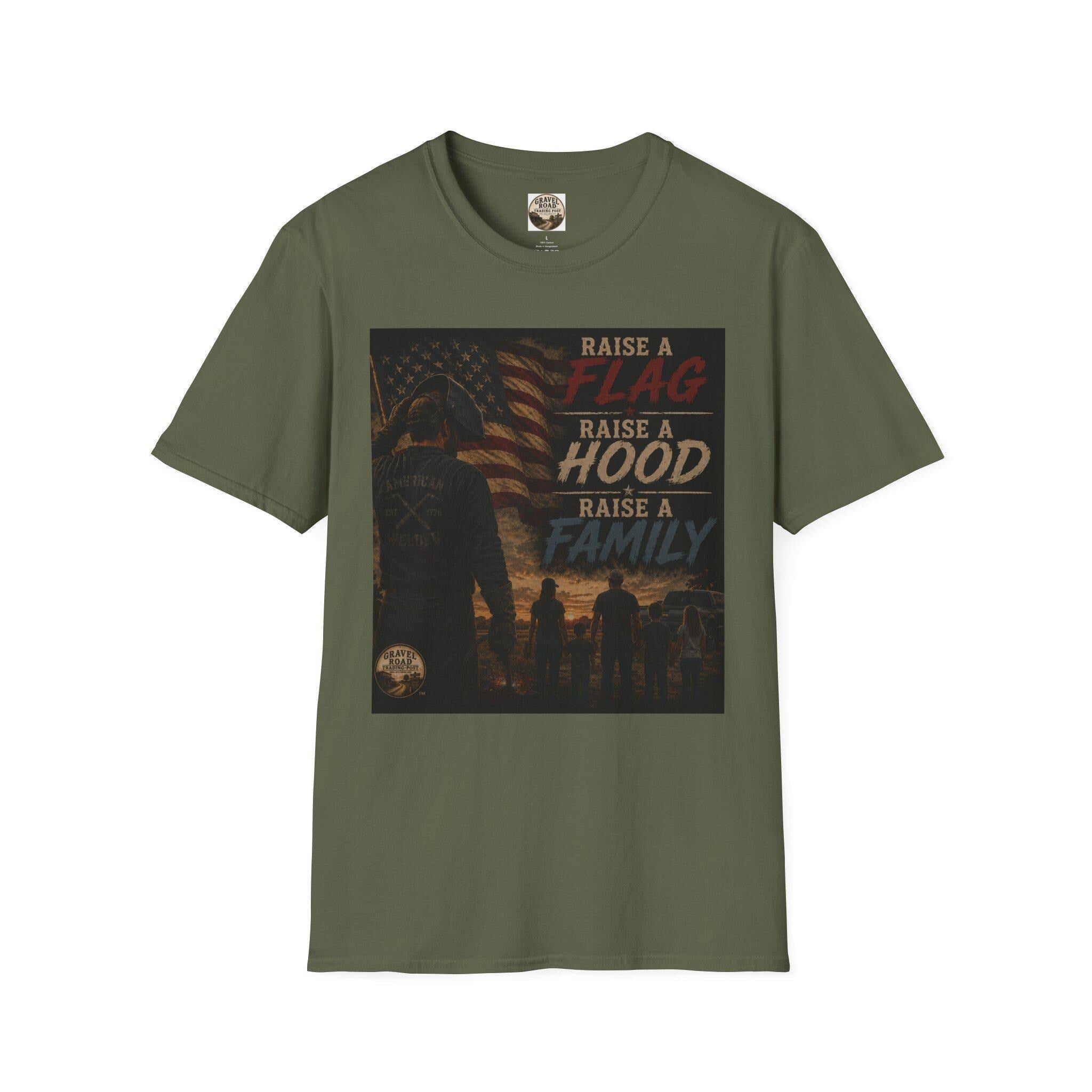 USA Flag, Welder Family Graphic T-shirt