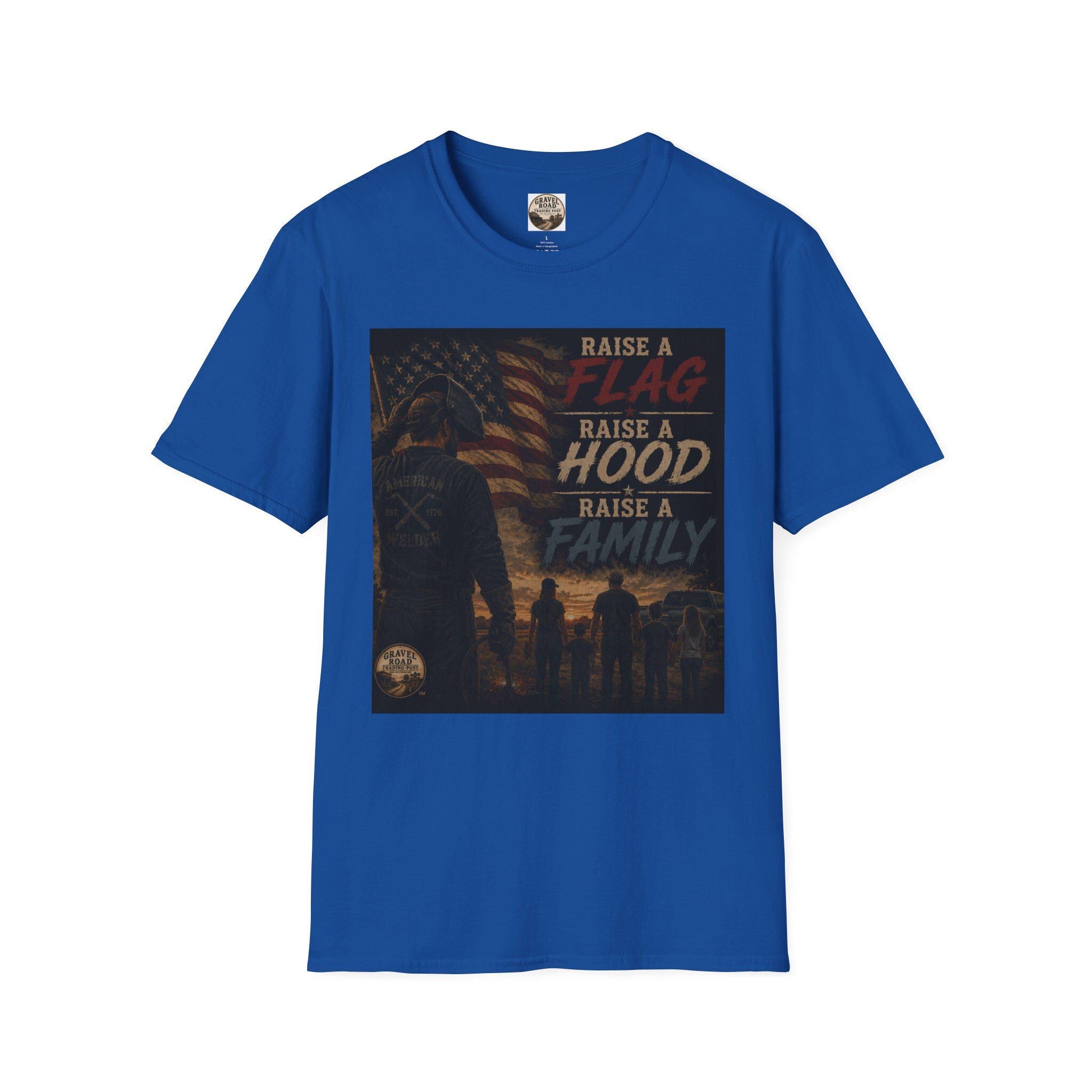 USA Flag, Welder Family Graphic T-shirt