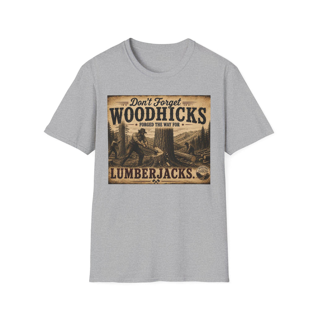Woodhicks, Lumberjack T-Shirt | Vintage Logging Design