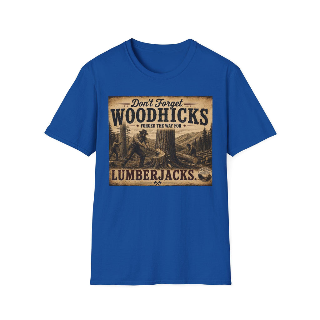 Woodhicks, Lumberjack T-Shirt | Vintage Logging Design